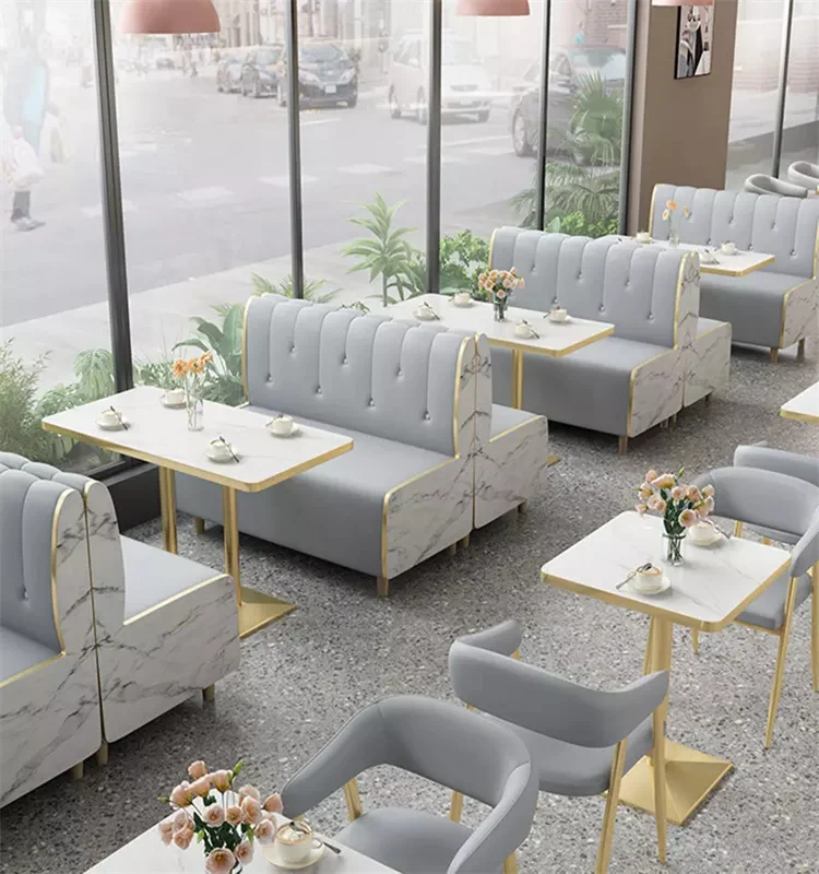 Fast Delivery Restaurant Sets Furniture Dining Table with Chairs Coffee Shop Furniture  table and Chairs