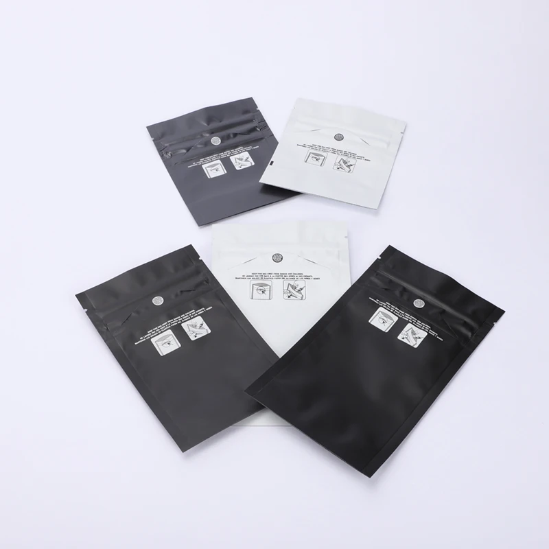 Ready to Ship smell proof child resistant food exit mylar zipper bag in stock may Custom printed