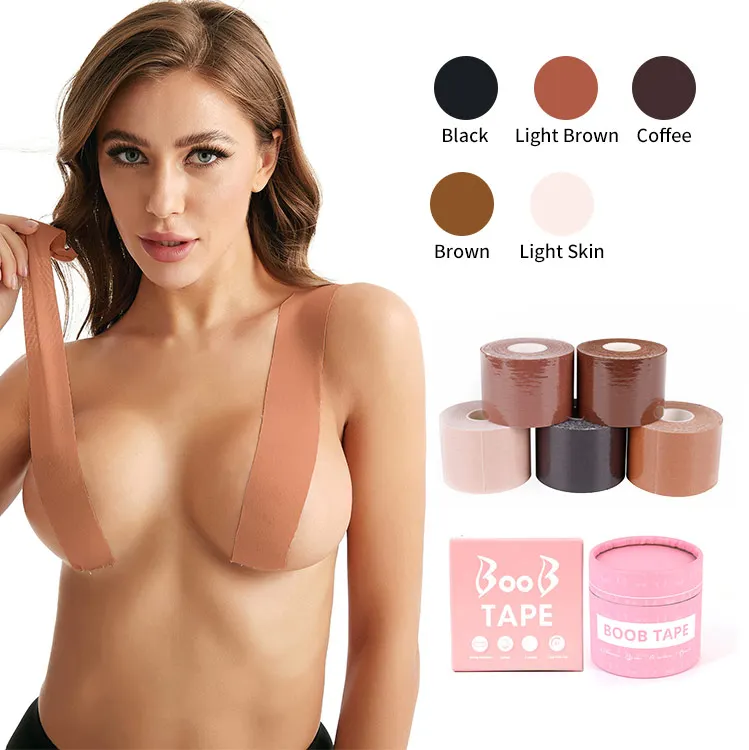 Boob Tape 2.5CM-10CM Adhesive Invisible Push Up Stick Breathable Body Tape For Breast Lifting