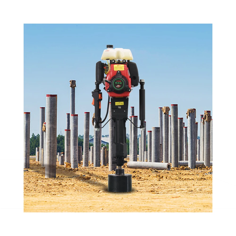 140Four-stroke high-power construction fence flood control steel pipe pile handheld gasoline pile driver portable pile driver