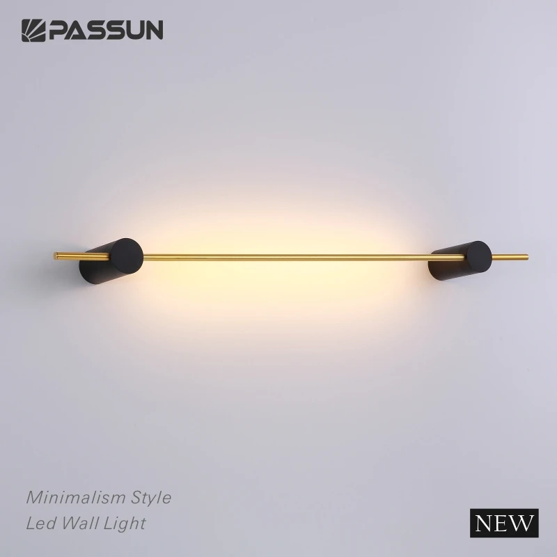 Modern indoor luxury living room background long arm led wal lamp decorative wall sconce