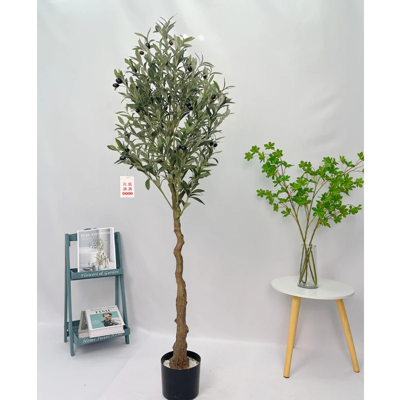 Plantes Artificielles Planta Artificial Plant Bonsai Tree Green Potted Tree Olive Tree