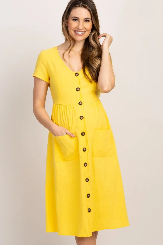 Solid Plus Size Wholesale Photo Shoot Maternity Work Fitness Clothes Party Simple Dress For Women Coldker