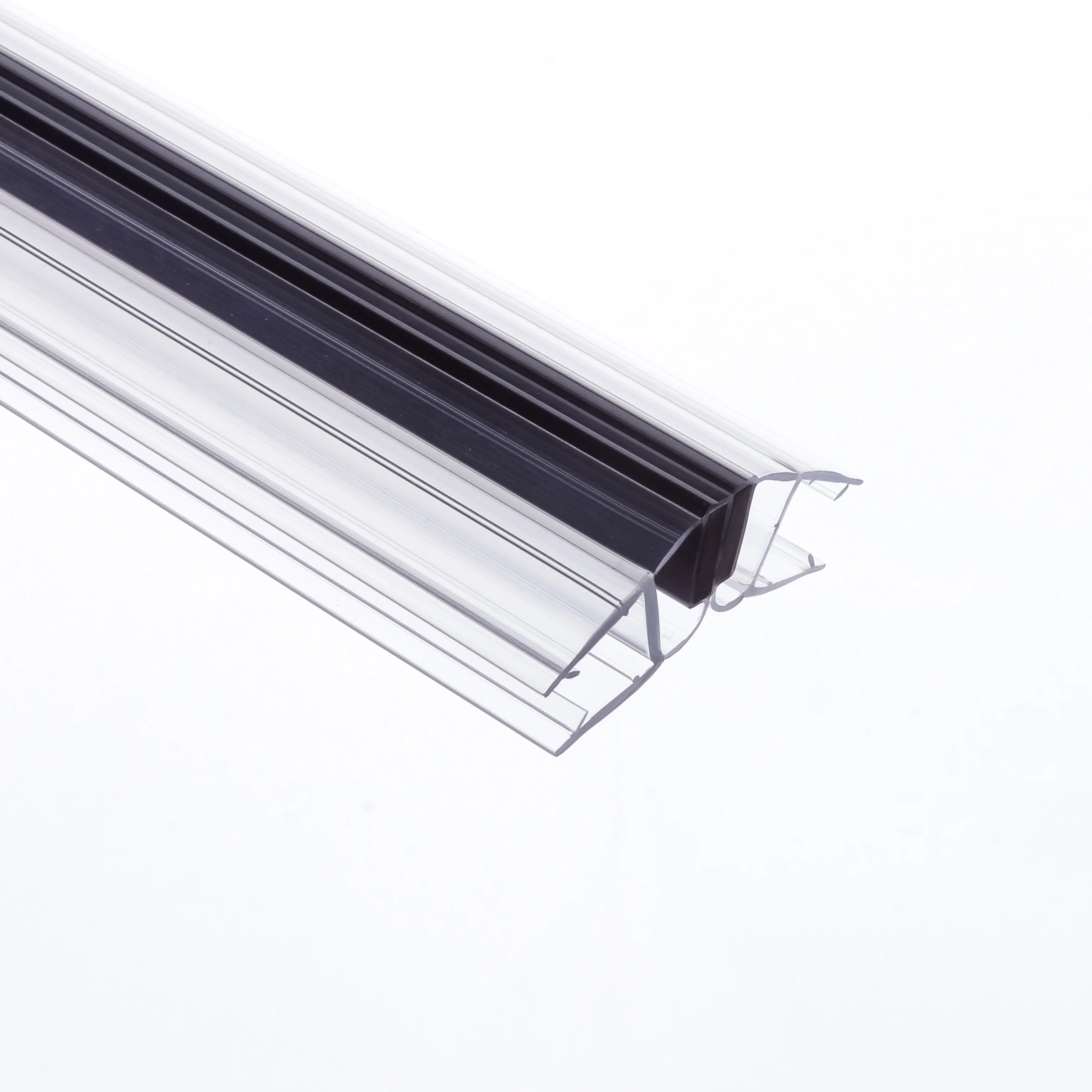 Hot sale Bathroom Glass door 135 degrees Magnetic Seal Strip Shower door transparent Waterproof seal strip
