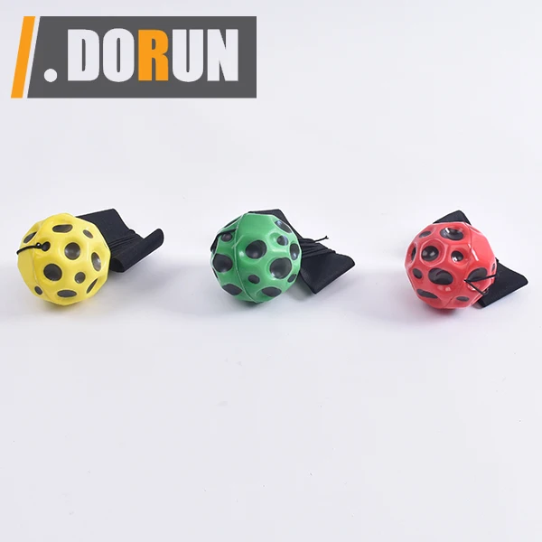 1pc Green Wrist Return Ball - Adjustable Bounce Back Ball with String, Rubber Elastic Rebound Ball Finger Exercise Toy Activity