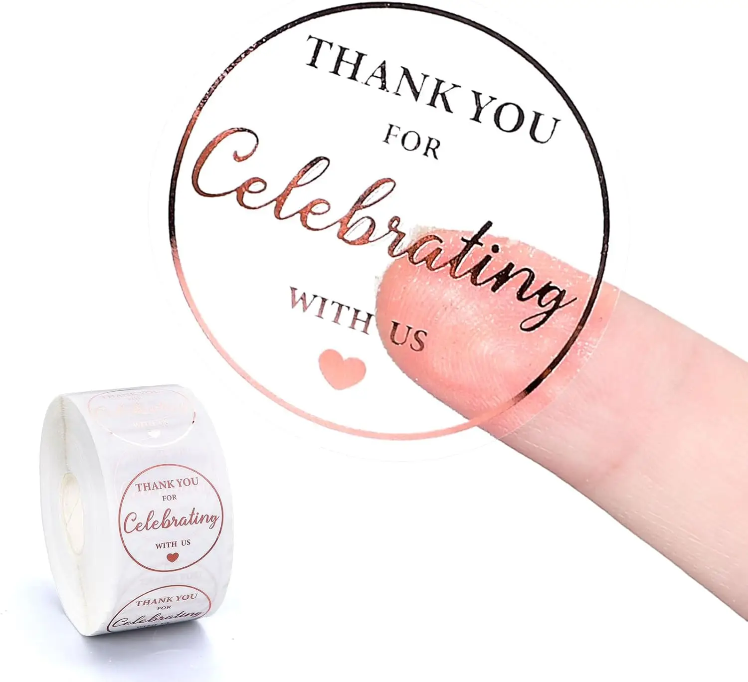 Clear Gold Foil Personalized Baptism Sticker Labels, Custom Christening Stickers for Favor and Gift Bags, Candles, Bottles,