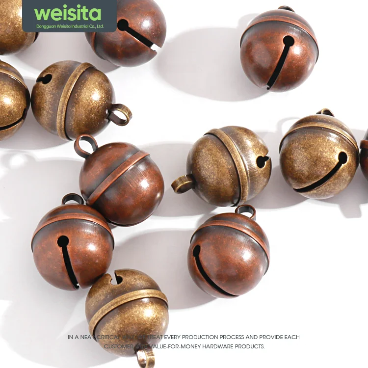 New Development Hanging Copper Plated Bell Creative Pet Collar Small Bell Pendant Sound Crisp Metallic Copper Bell
