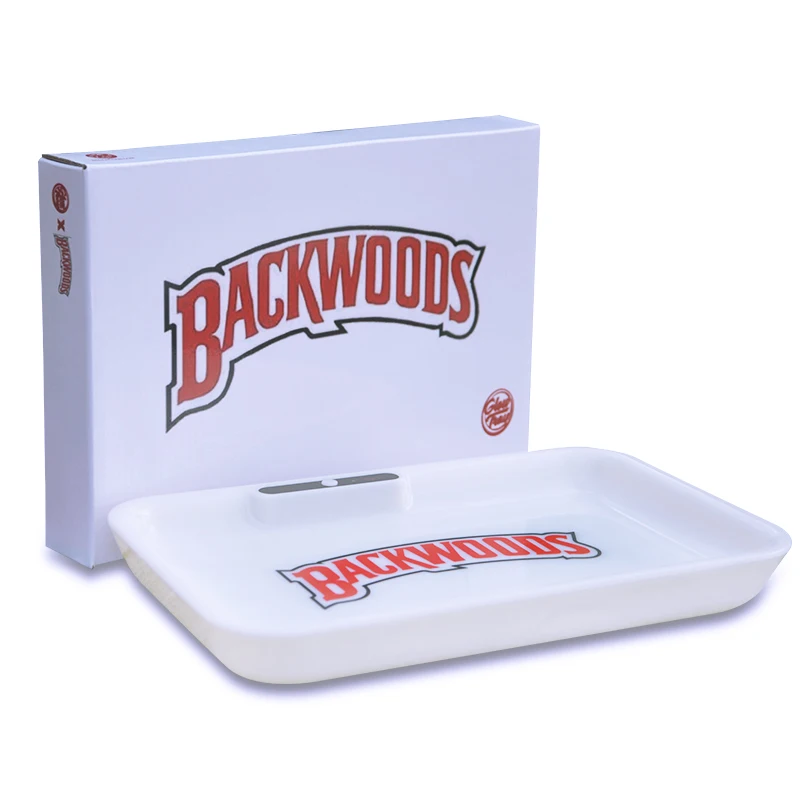 Cookies Acrylic Plastic Weed Rolling Tray Herb Rolling Trays Custom Logo Led Serving Tray