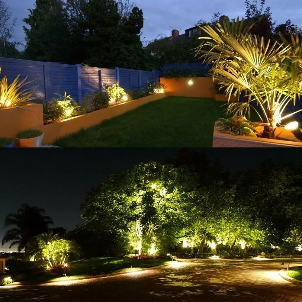 5W 3000K LED Garden Lawn Spike Light with Nail Outdoor Landscape Spotlight Pathway Yard Night Light Floor Ground Foot Lamp