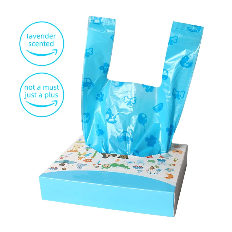 wholesale compostable nappy diaper bags disposable scented baby nappy trash bag