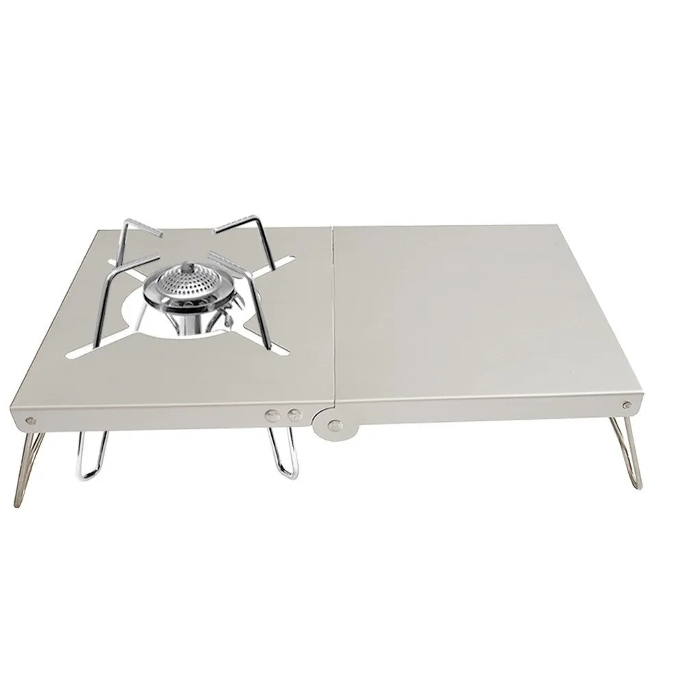 Picnic Outdoor Folding Table Japanese Insulation Camping Stove Bracket Table Aluminum Camping Stove Table