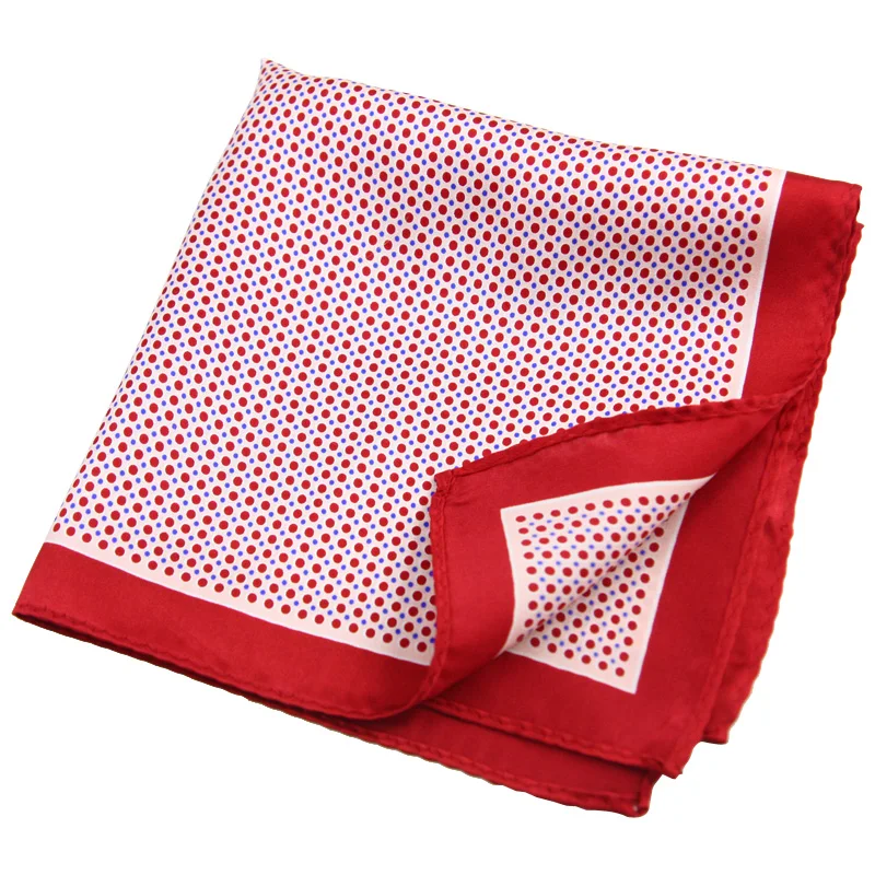 Hamocigia Custom Factory Manufacture Suit Accessories Handkerchiefs Silk Printed Pocket Square Holder