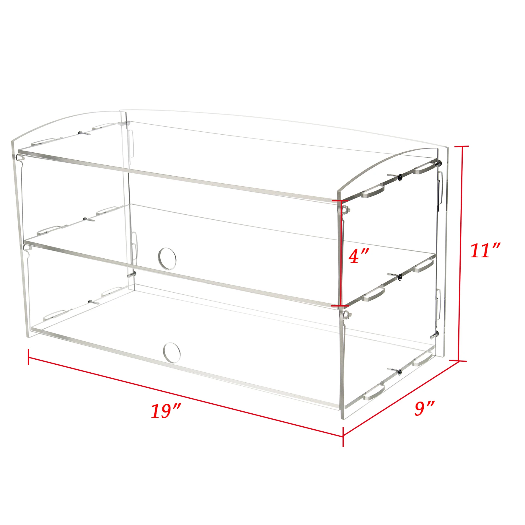 Transparent Acrylic Cake and Bread Display Cabinet Desktop Dustproof Cabinet Cake Display Cabinet Bread Rack Baking Rack
