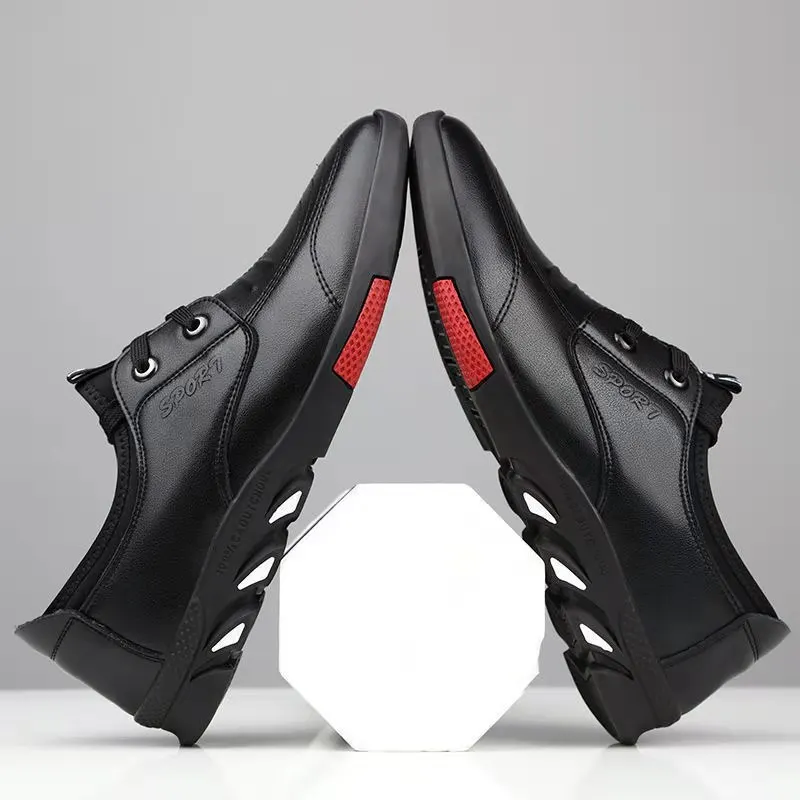 Men Casual Sneakers Breathable  Walking Shoes Fashion Driving Shoe Luxury Leather Shoes for Male Business Work