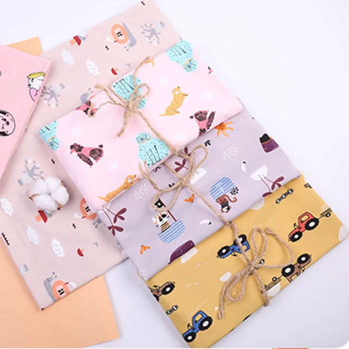  Wholesale Cheap Double Sided Cotton Lycra Knit Fabric Custom Digital Printed For Shirt And Baby