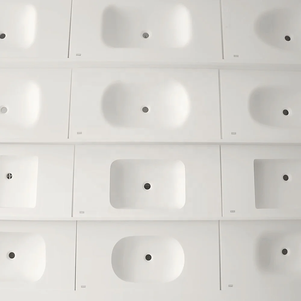 Custom Size New Arrival Modern Vanity Hotel Bathroom Countertop Wash Basin Wash With Vessel Sink