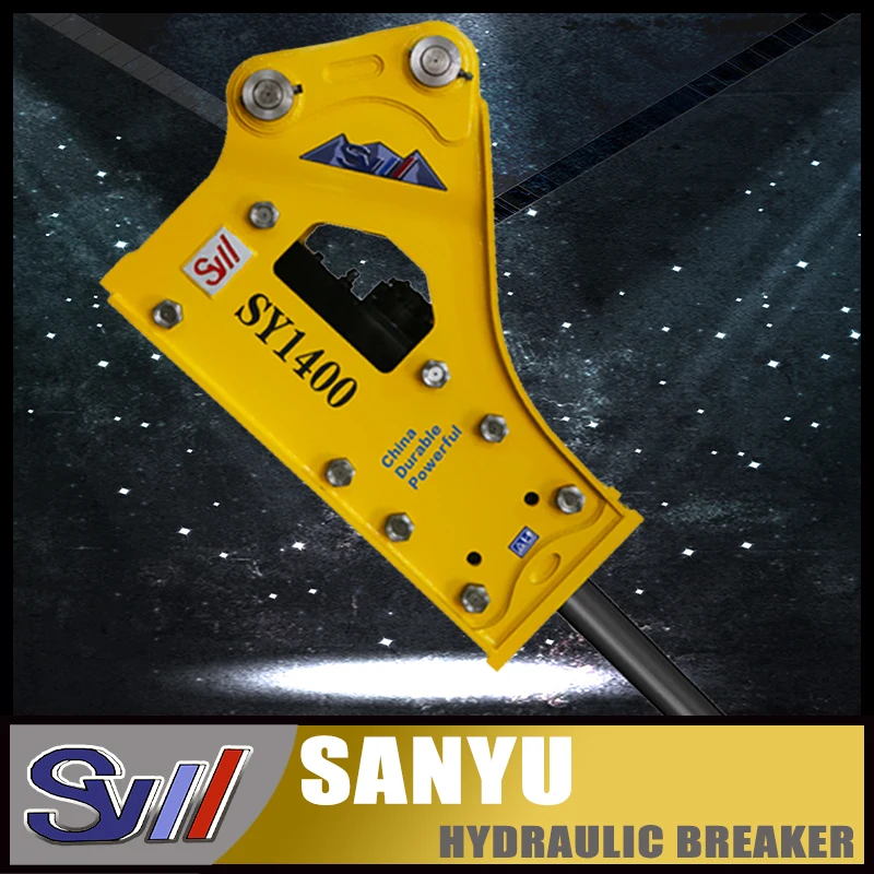 Sb40 Hydraulic Rock Breaker Excavator Silenced Hydraulic Jack Hammer With 68mm Chisel For Sale