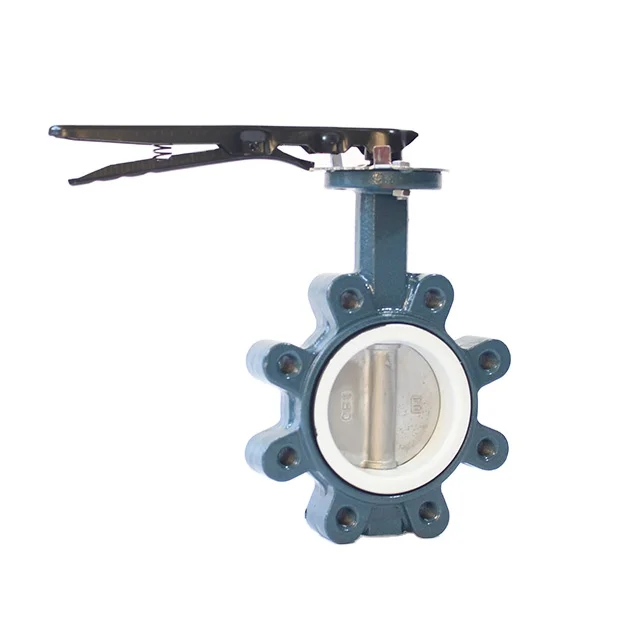 High Quality Carbon Steel Lug Soft Seal Valve Seat Manual Ptfe Butterfly Valve For Oil Fields And Power Plants