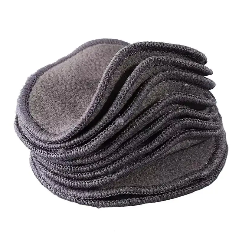 Washable Soft Organic Reusable Microfiber Bamboo Or Bamboo Charcoal Round Shape Facial Makeup Remover Pads Private Label