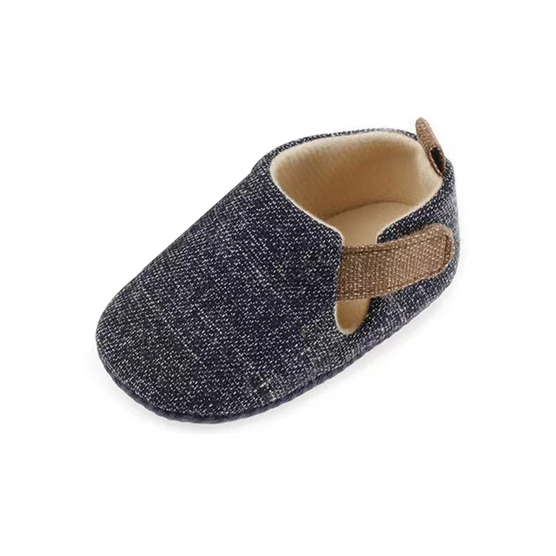 Newborn Baby Crib Shoes Soft Bottom Anti-slip Gentleman Shoes Footwear Infant Boy Shoes