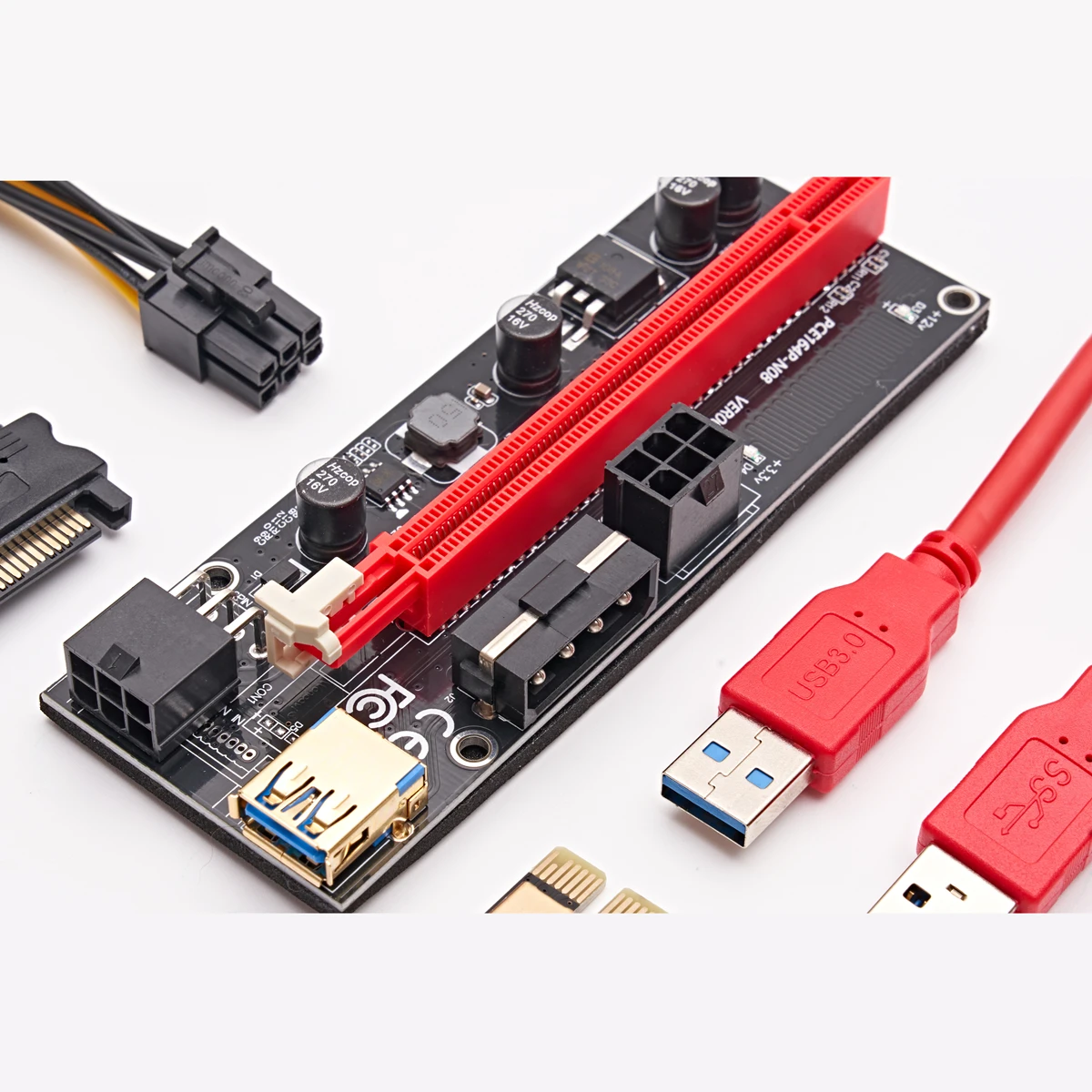 009S Райзер ver009s pci molex pci-e x16 pcie коннектор GPU адаптер карта