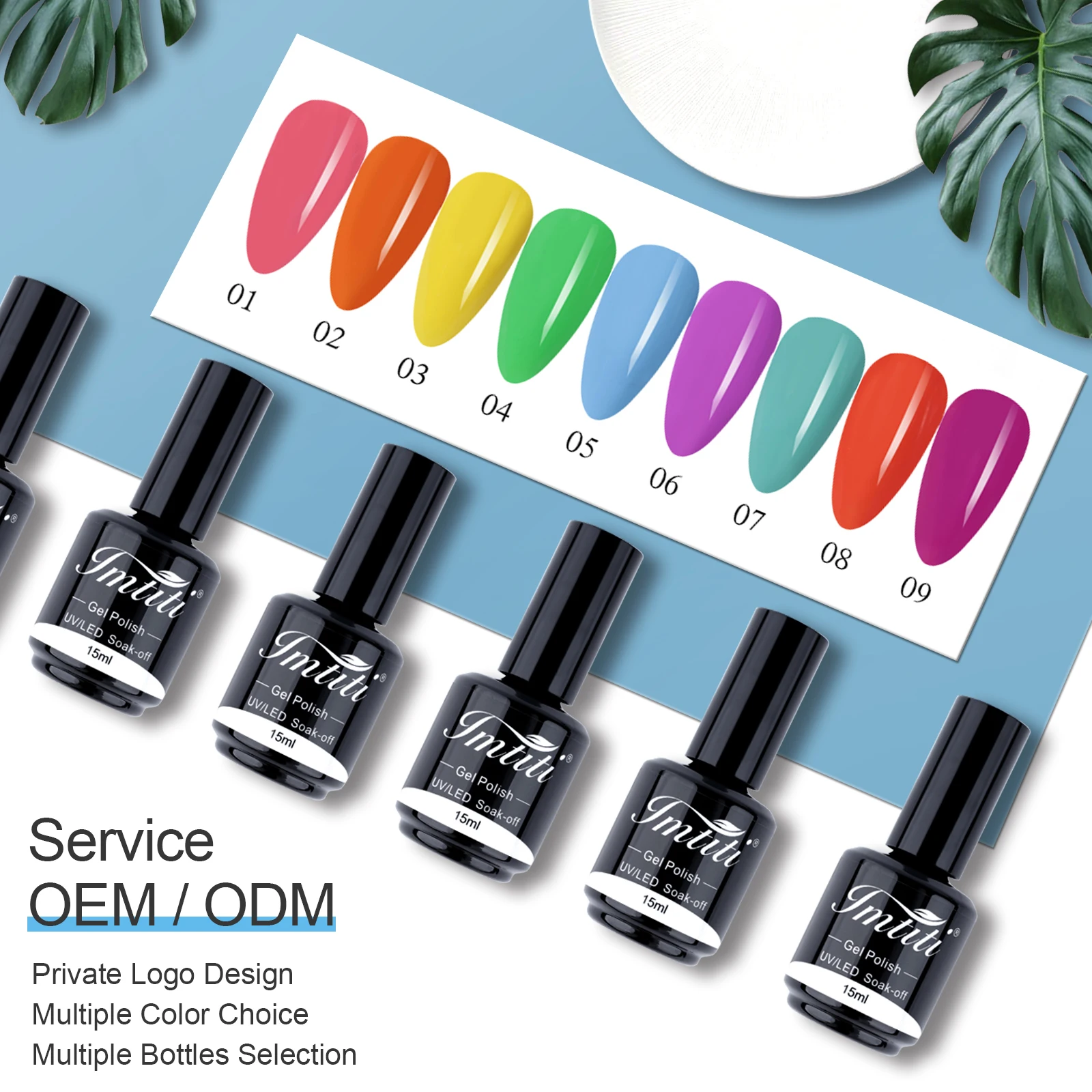 New Arrivals Professional Manufacturer Nail Supplies Custom Gel Nail Polish Uv Color Set 15 ML Private Label Uv Gel