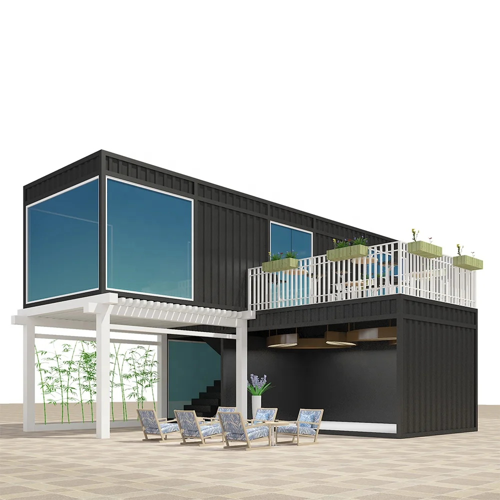 Flexible Luxury Holiday House Simple Design Economical Quick Installation Prefabricated Office container house For Sale
