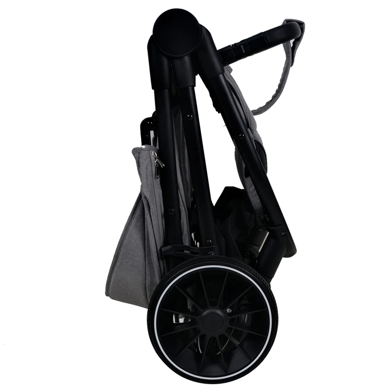 Cheap Price Can Be Customized High Landscape Lightweight Folding Four-wheel Rubber Bidirectional Large Space Stroller