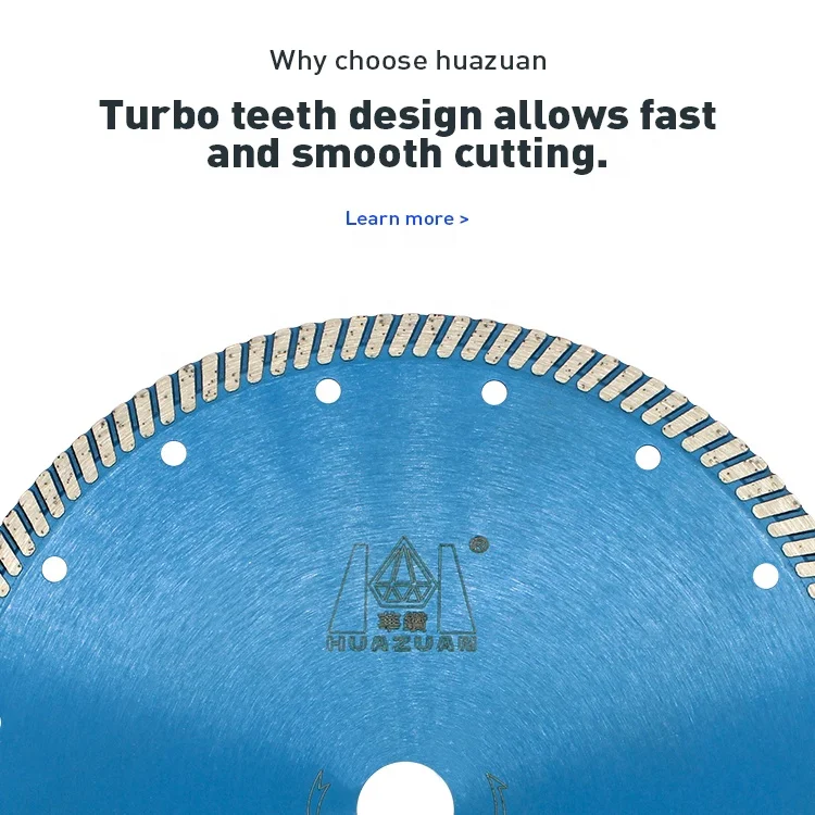 Turbo saw blade diamond cutting disc for granite stone concrete brick