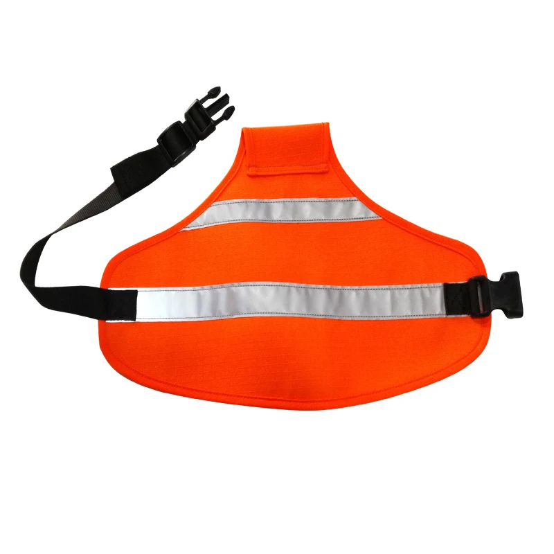 Fluorescent Orange Reflective Dog Vest High Visibility Safety Coat for Pets Classic Spring Summer Style Sustainable Polyester LH