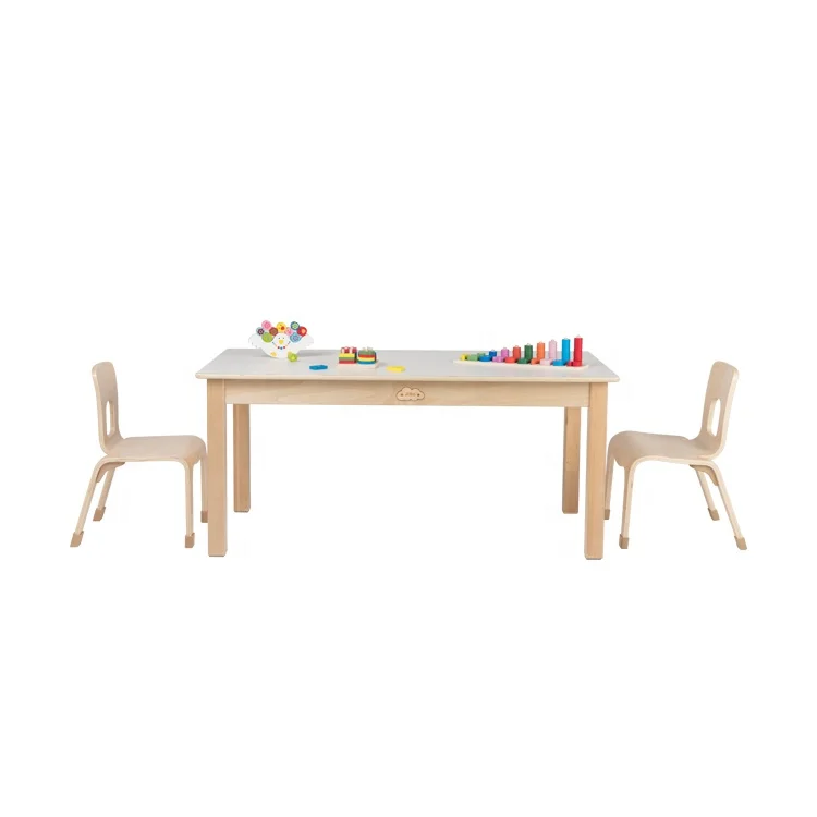 Kids furniture montessori preschool furniture wooden children table chair