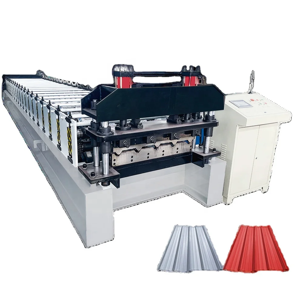 Full Automatic High-Quality Zinc Trapezoid Tile Metal Roof Sheet Cold Bending Roll Forming Machine