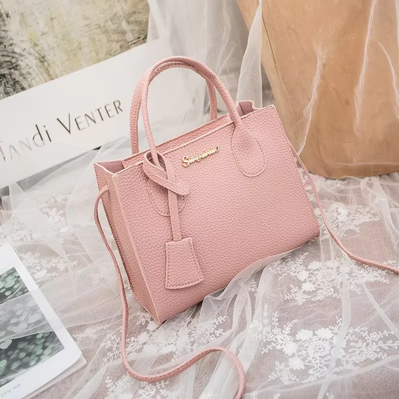 2024 Luxury Ladies PU Handbags Single Shoulder Strap Tote with Fashion Style High Quality Portable Handbags for Women