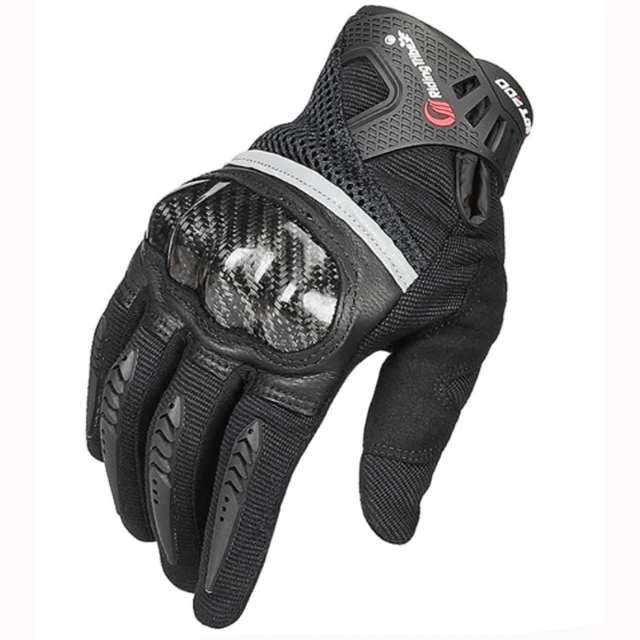 RIDING TRIBE Black Color Motorbike Power-sports Riding Racing Gloves for Men