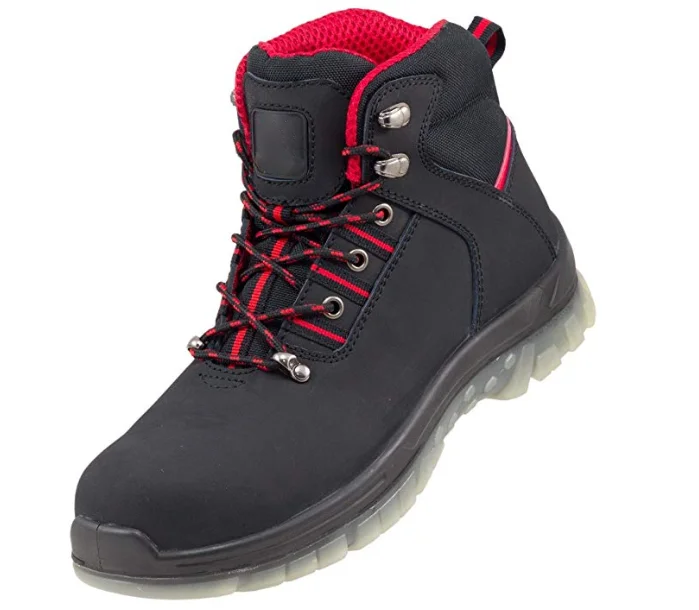 Антистатические Нескользящие стальные носочки из нубука, легкие мужские защитные ботинки, рабочая одежда