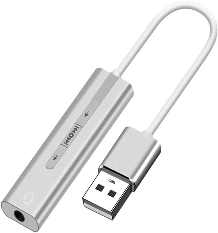 Внешняя звуковая карта USB на 3,5 мм 7,1 каналов аудио наушники микрофон адаптер 2 в 1 с контрастом