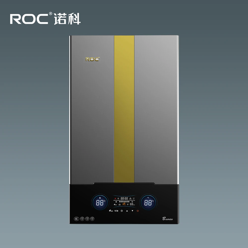 Вентилятор ROC Kombi для домашнего отопления Газовый Бойлер без резервуара природный газ мгновенный постоянный нагреватель горячей воды всего