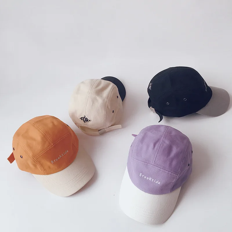 Детская версия, детские шапки, новинка, Детская регулируемая бейсболка в стиле хип-хоп с цветным алфавитом и защитой от солнца, для мальчиков и девочек