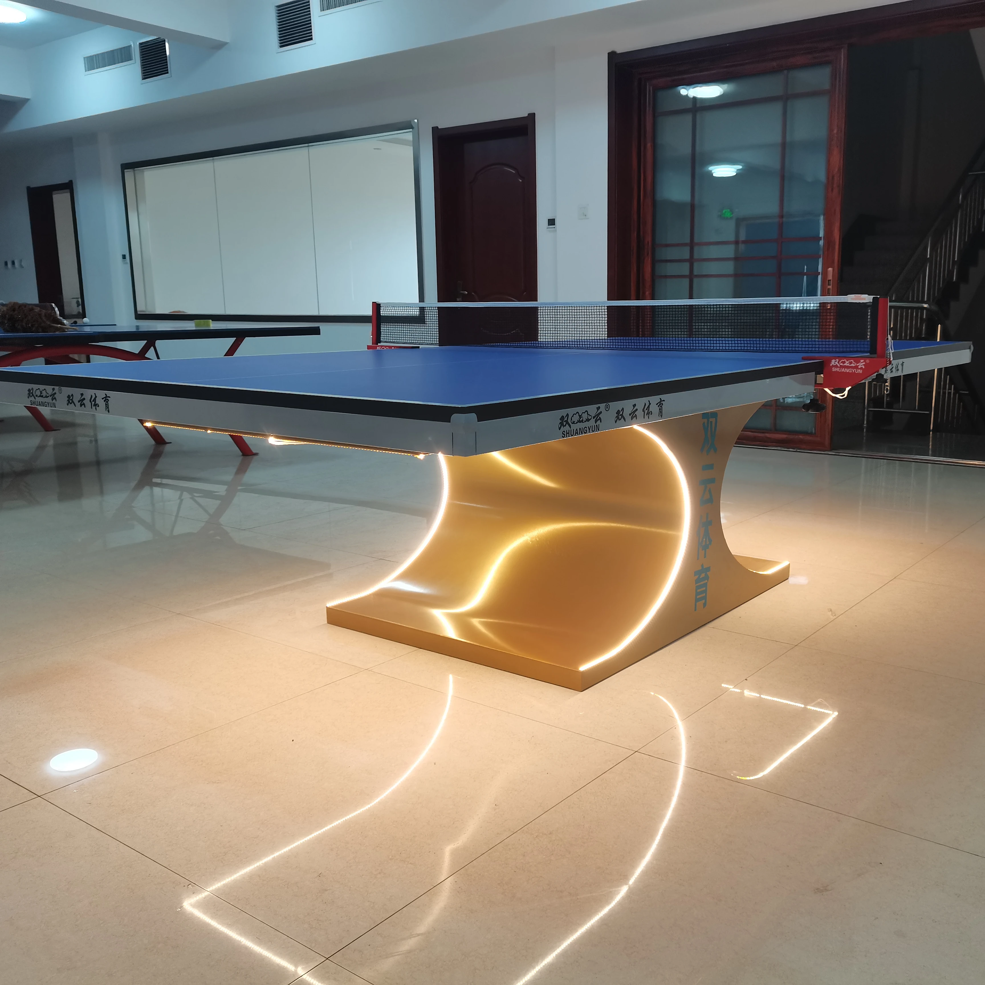 Высококачественный стол для настольного тенниса из МДФ 25 мм со светодиодной подсветкой