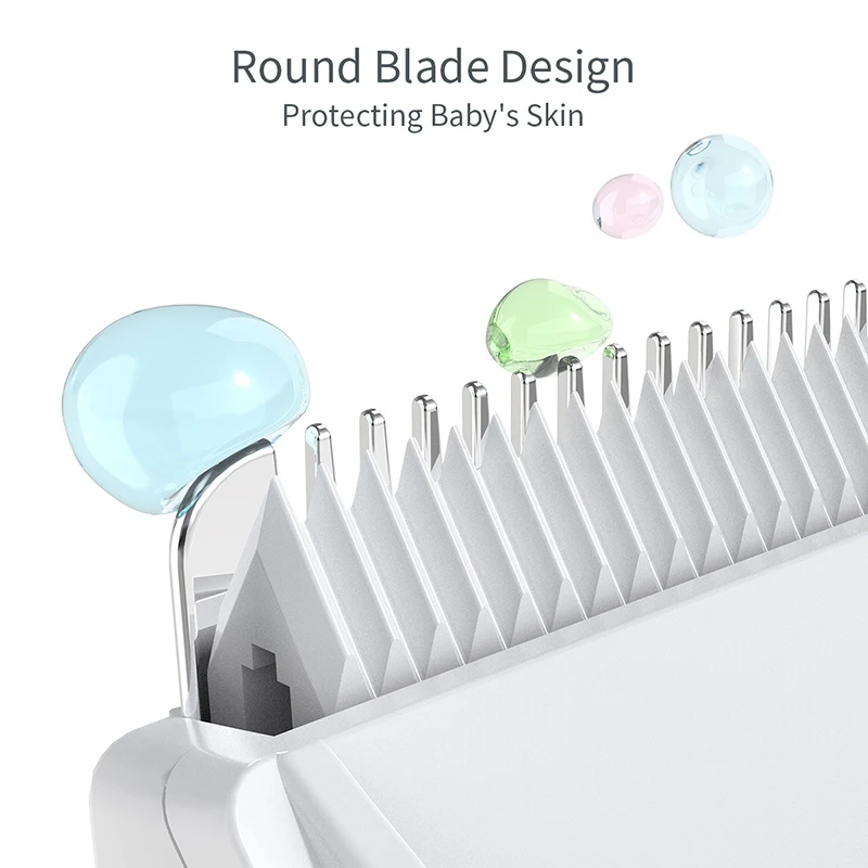 Quiet Cordless Mini Automatic Gather Hair Trimmer Rechargeable Electric Baby Hair Clippers With Vacuum