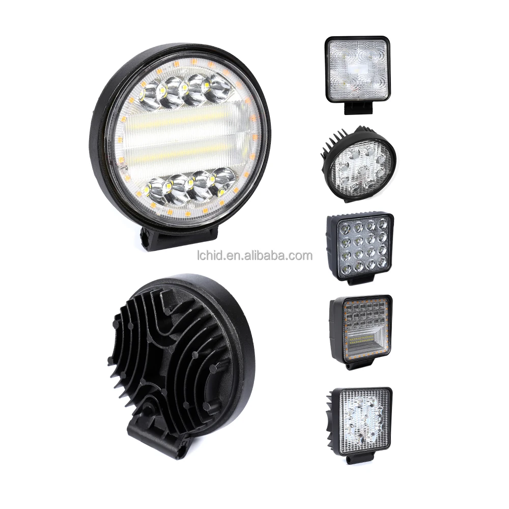 Manufacturer direct sales car led working light 36w round dual car headlight maintenance spotlights car led work light