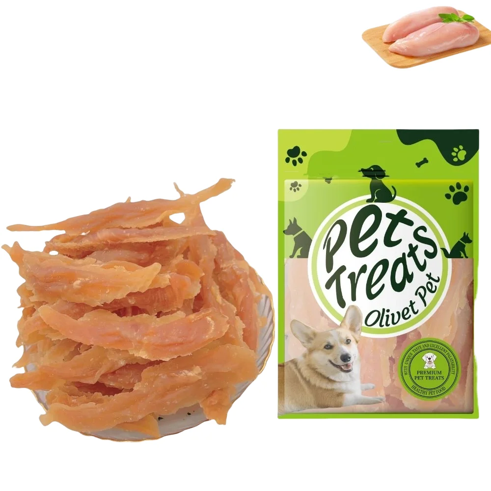Natural Chicken Breast Jerky Dog Treat for pet  Duck/Beef Meat