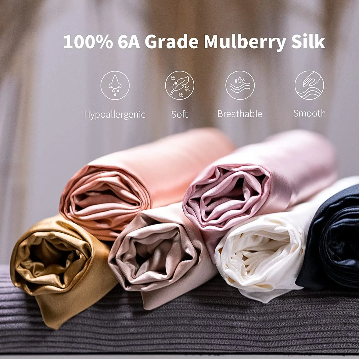 Oeko tex 100 Wholesale Custom Satin Silk Pure Natural Silk 25momme Charmeuse Fabric Women