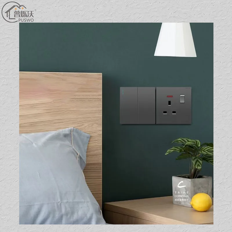 Italian Standard WiFi Compatible 4-3 Way Dimmer Wall Switch Socket Glass Home Zigbee Max Voltage 250v 10A UK French TV PC EU