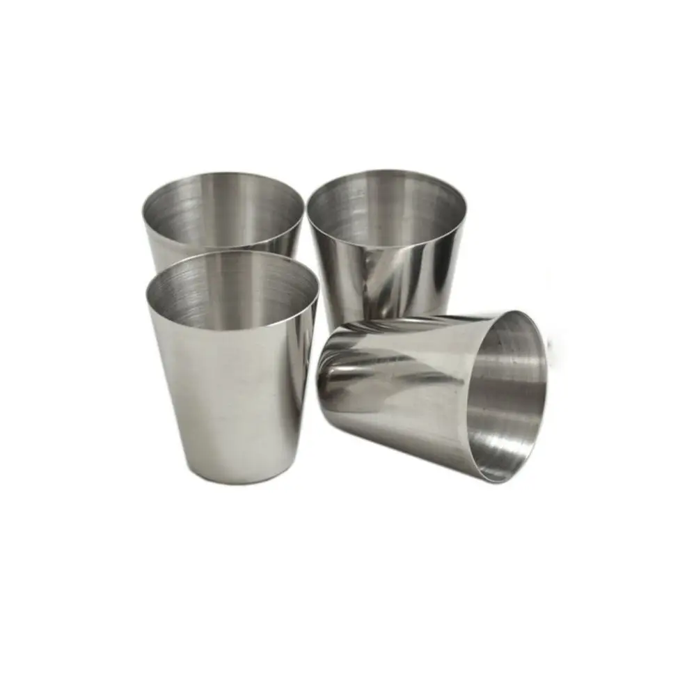 Custom-made Stainless Steel Pint Cup Stainless Steel Shot wine glass Metal Shot Glasses