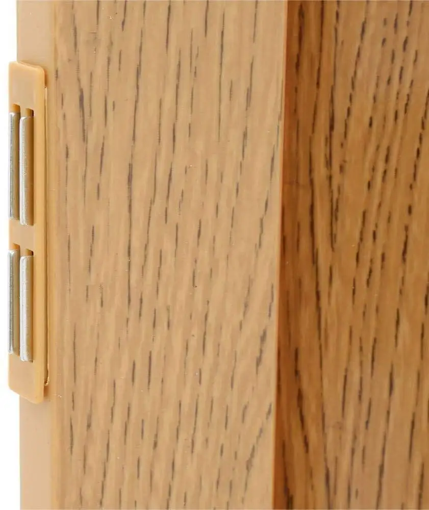 Oak Interior Partition Glass PVC Folding Doors 10mm