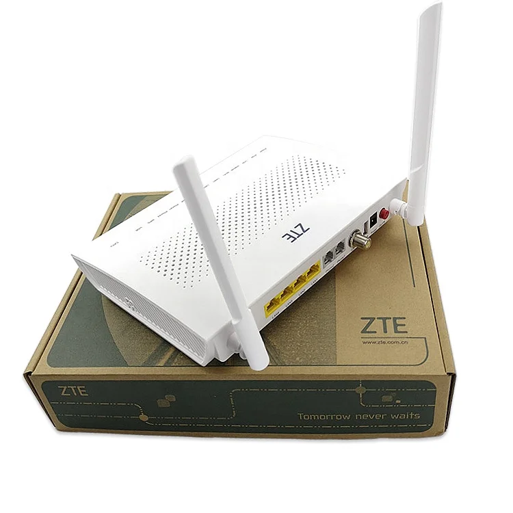 Original new ZTE ZXHN F668 V5.2  4GE+CATV+WIFI+VOIP+USB GPON ONU ONT optical network terminal with External antenna