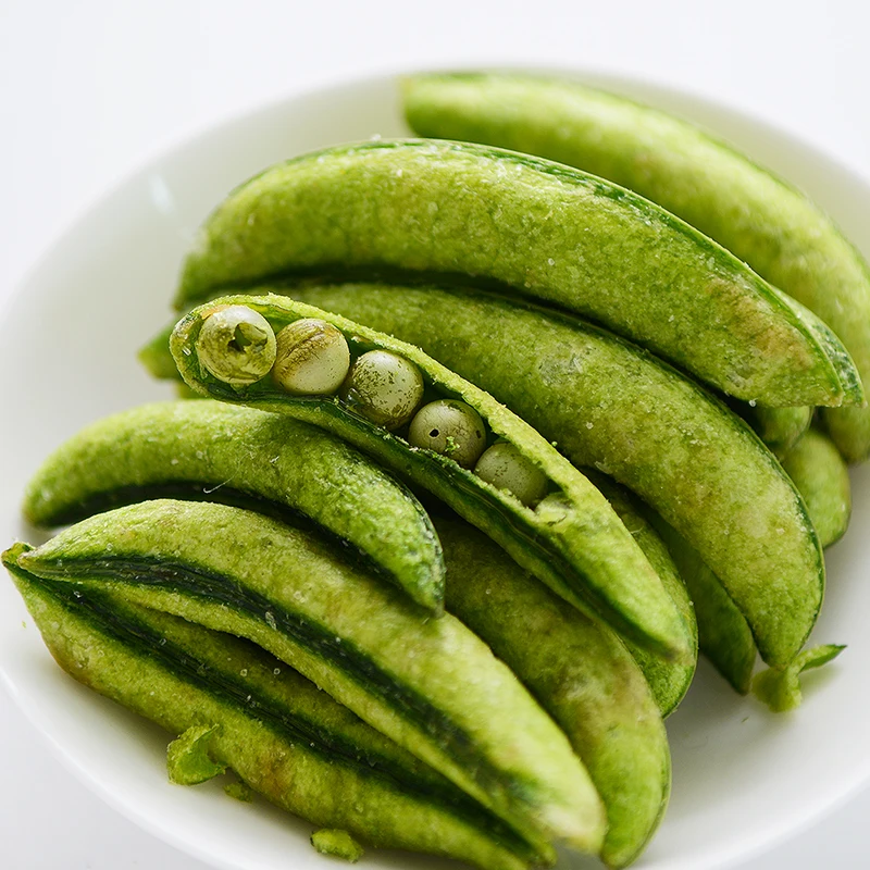 
VF Health Snack Dried Vegetable Vacuum Fried Green Peas Chipscrisps Wholesale Natural 