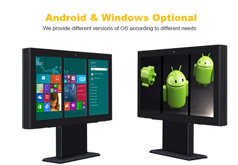 High Quality 4K LCD Screen Digital Menu Board Water Sign Multifrequency Combination Restaurants Shopping Malls Wayfinding