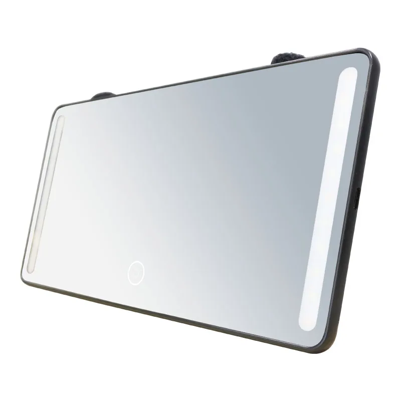 Hot Selling Touch Screen Adjustable Brightness LED Light Car Visor Makeup Mirror